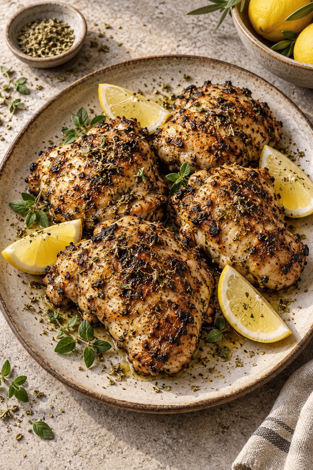 Greek chicken marinade chicken ready to cook