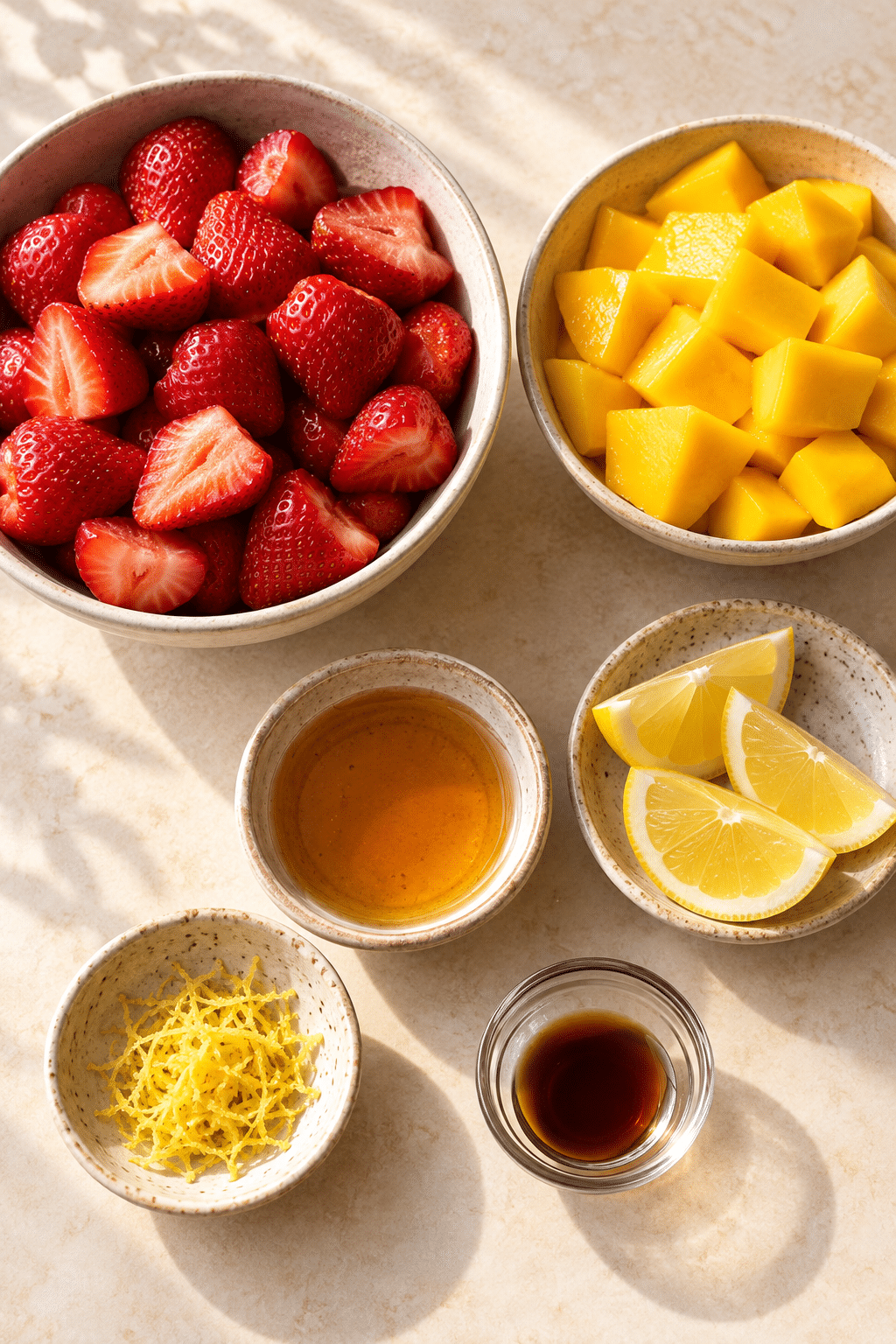 ingredients for homemade fruit roll ups