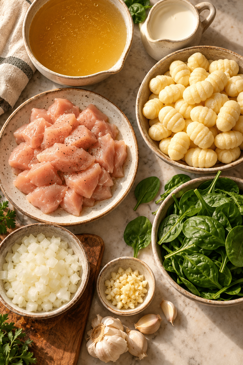 instant pot chicken gnocchi soup ingredients
