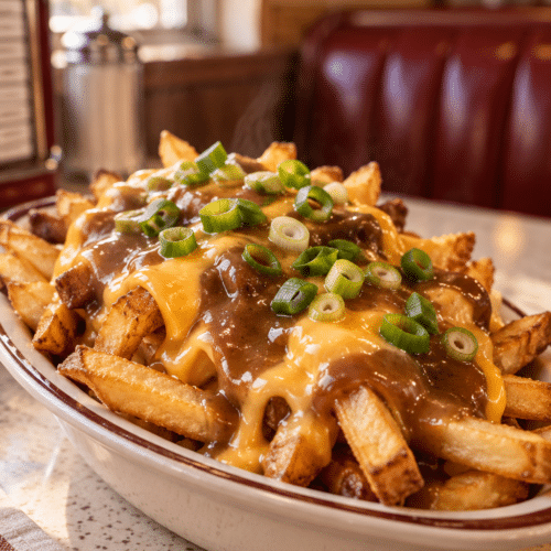 Jersey disco fry dip with cheddar and gravy