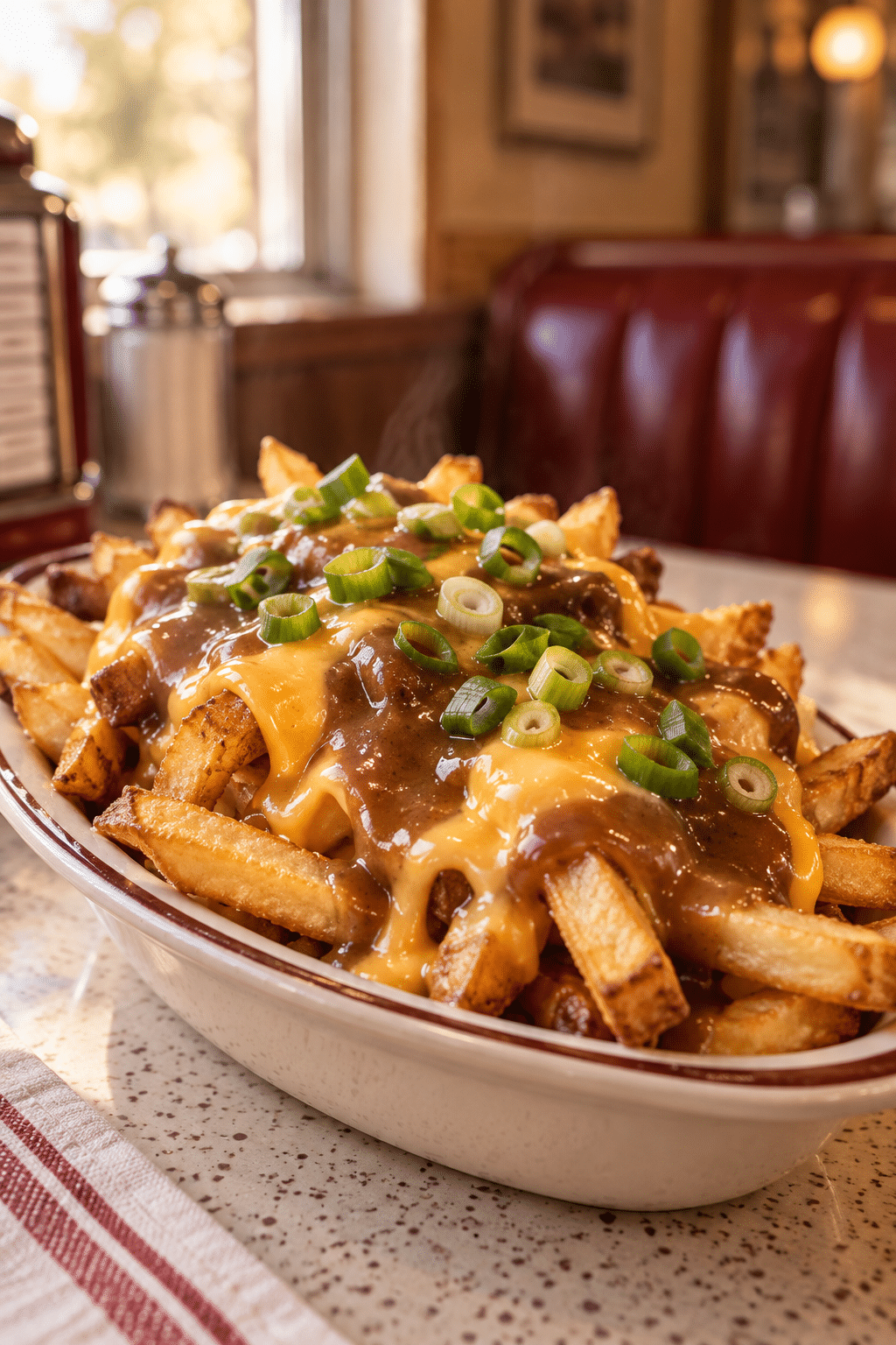 Jersey disco fry dip with cheddar and gravy