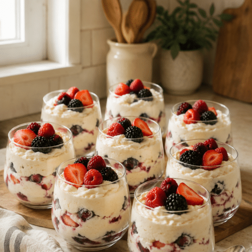 keto cheesecake fluff finished and ready to serve