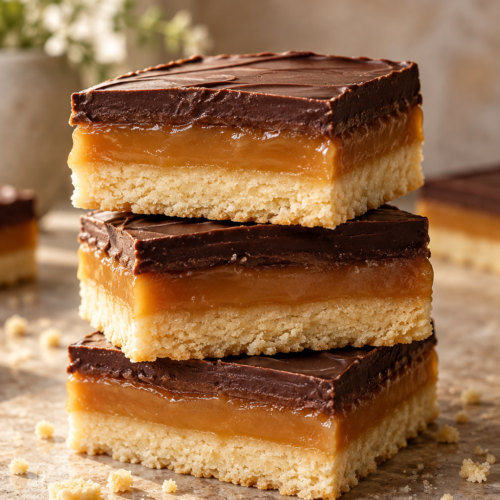 millionaire shortbread finished dish