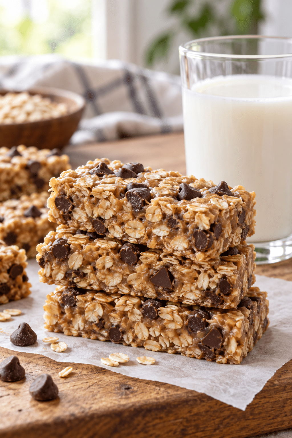 cut no bake snack bars ready to serve