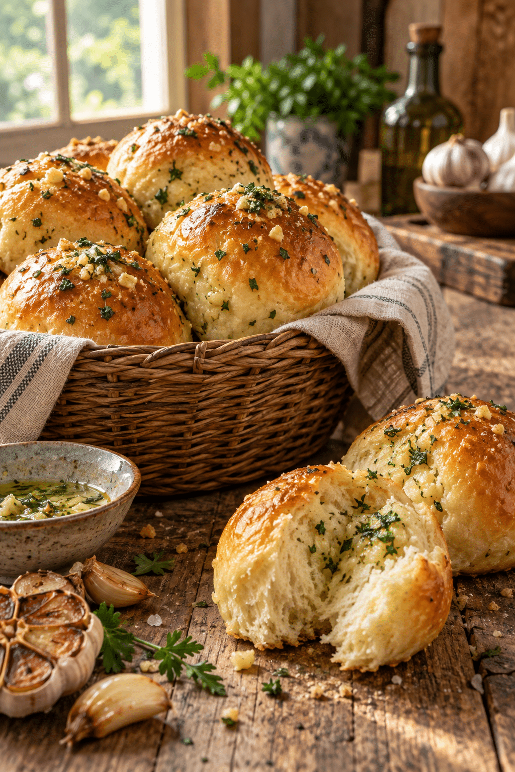 garlic bread rolls ingredients