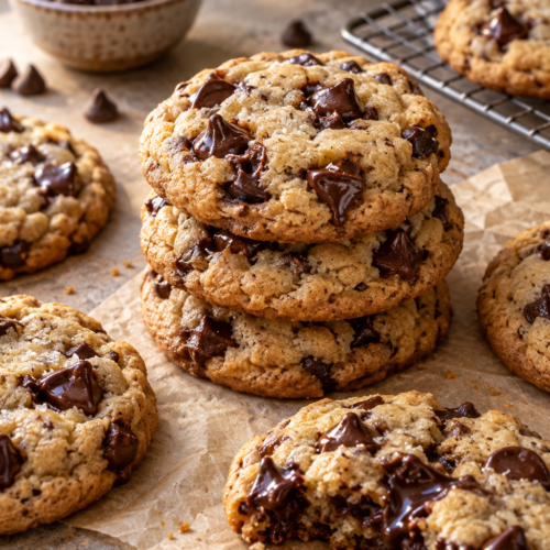 gluten-free chocolate chip cookies finished dish
