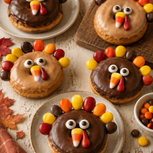 turkey donuts Thanksgiving treat