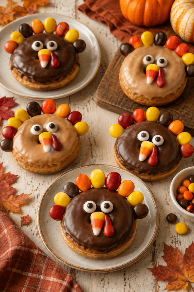 turkey donuts Thanksgiving treat