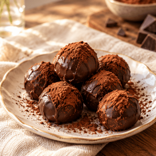 2 minute chocolate truffles