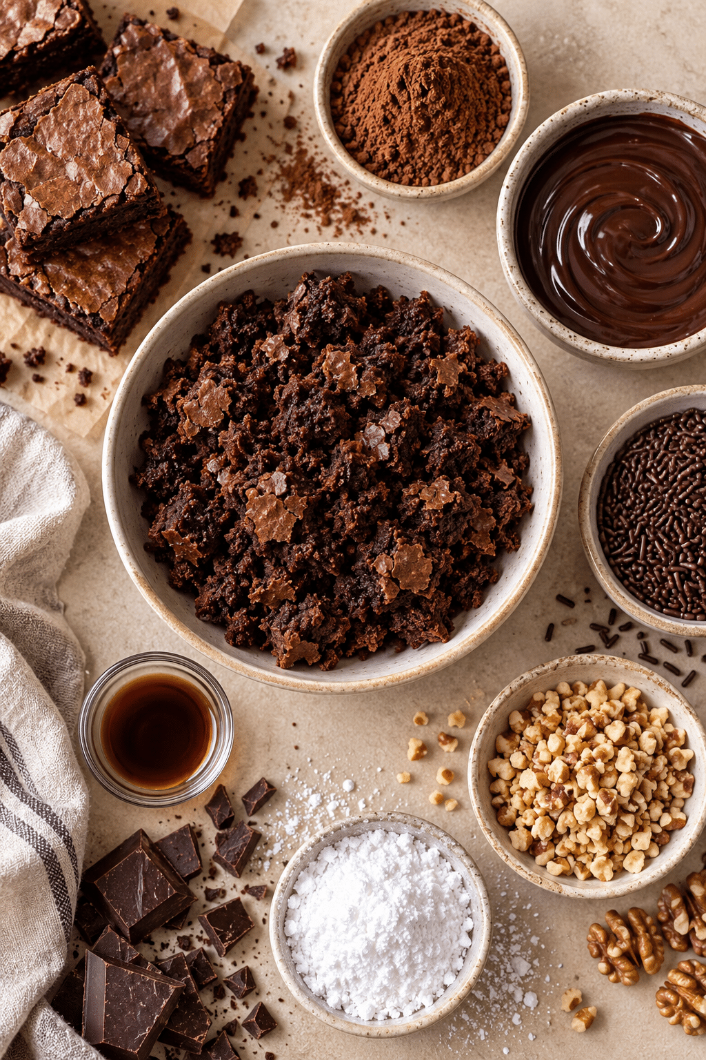 Brownie truffles ingredients