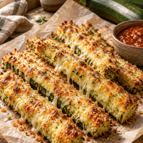 cheesy zucchini breadsticks