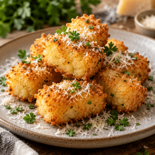 Crispy mashed potato tots