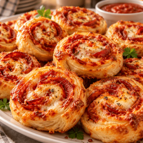 golden pizza pinwheels