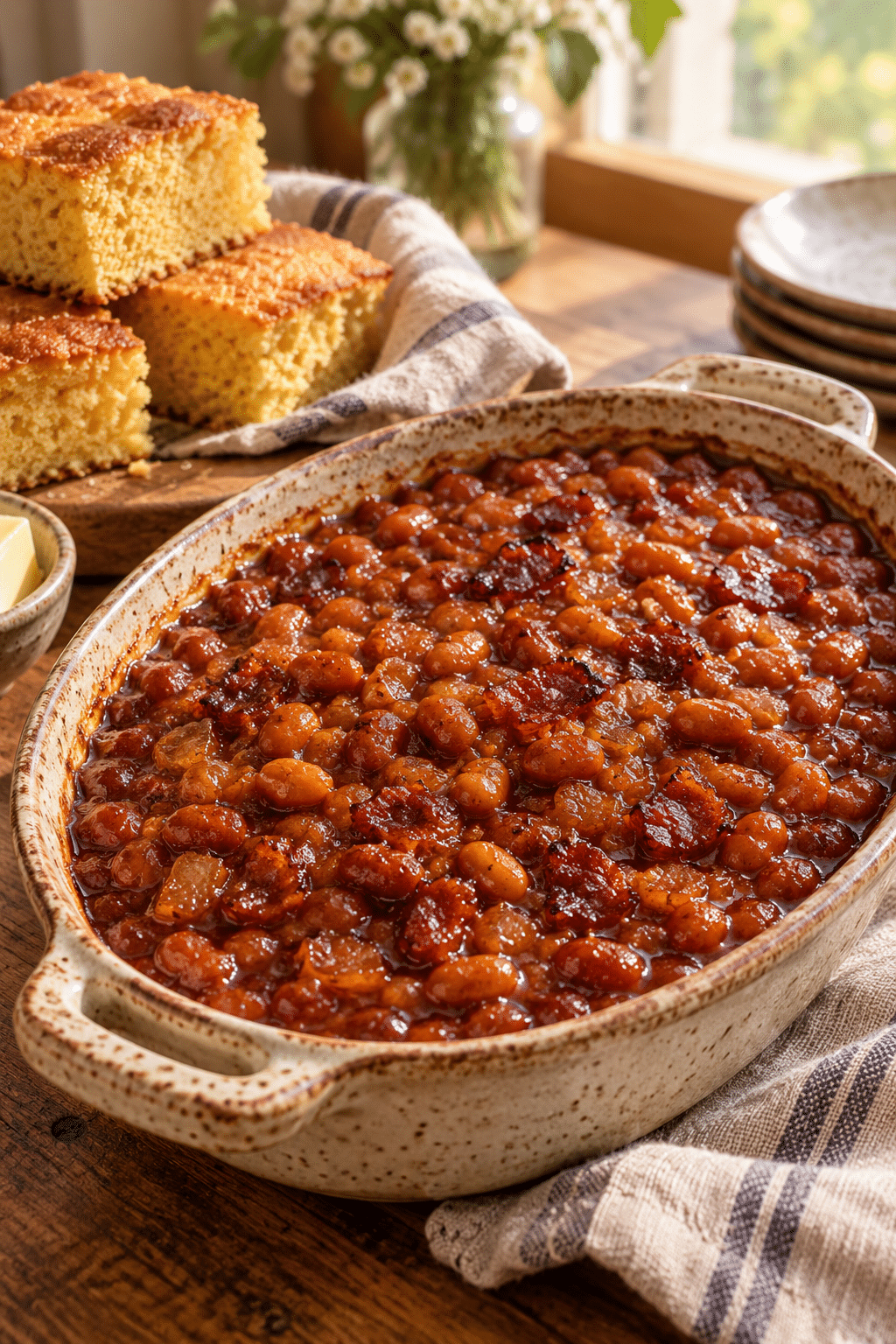 Easy ultimate baked beans ready to serve