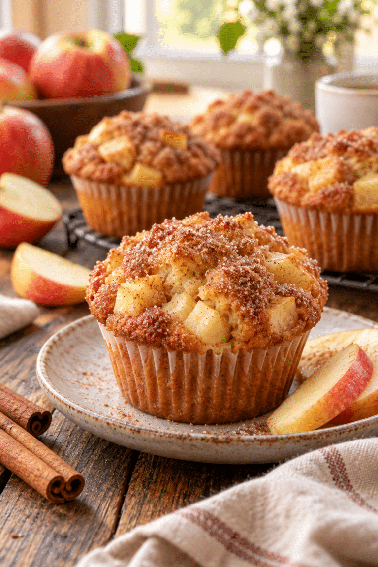Healthy Cinnamon Sugar Apple Muffins - Recipe Ideas