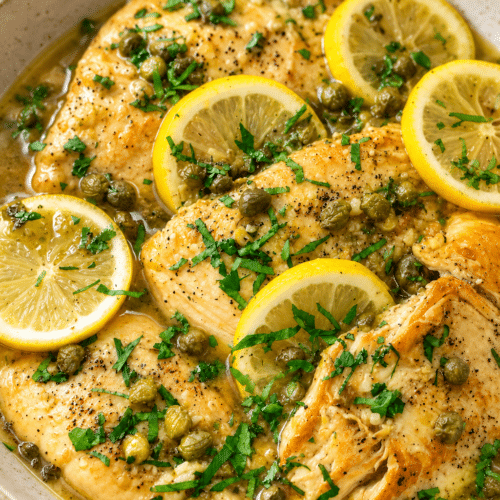 Instant Pot chicken piccata with lemon caper sauce