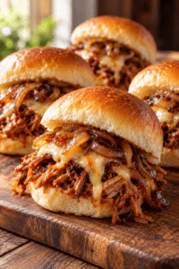 Mexican pork rolls with crisp pork, melted cheese, and caramelised onions