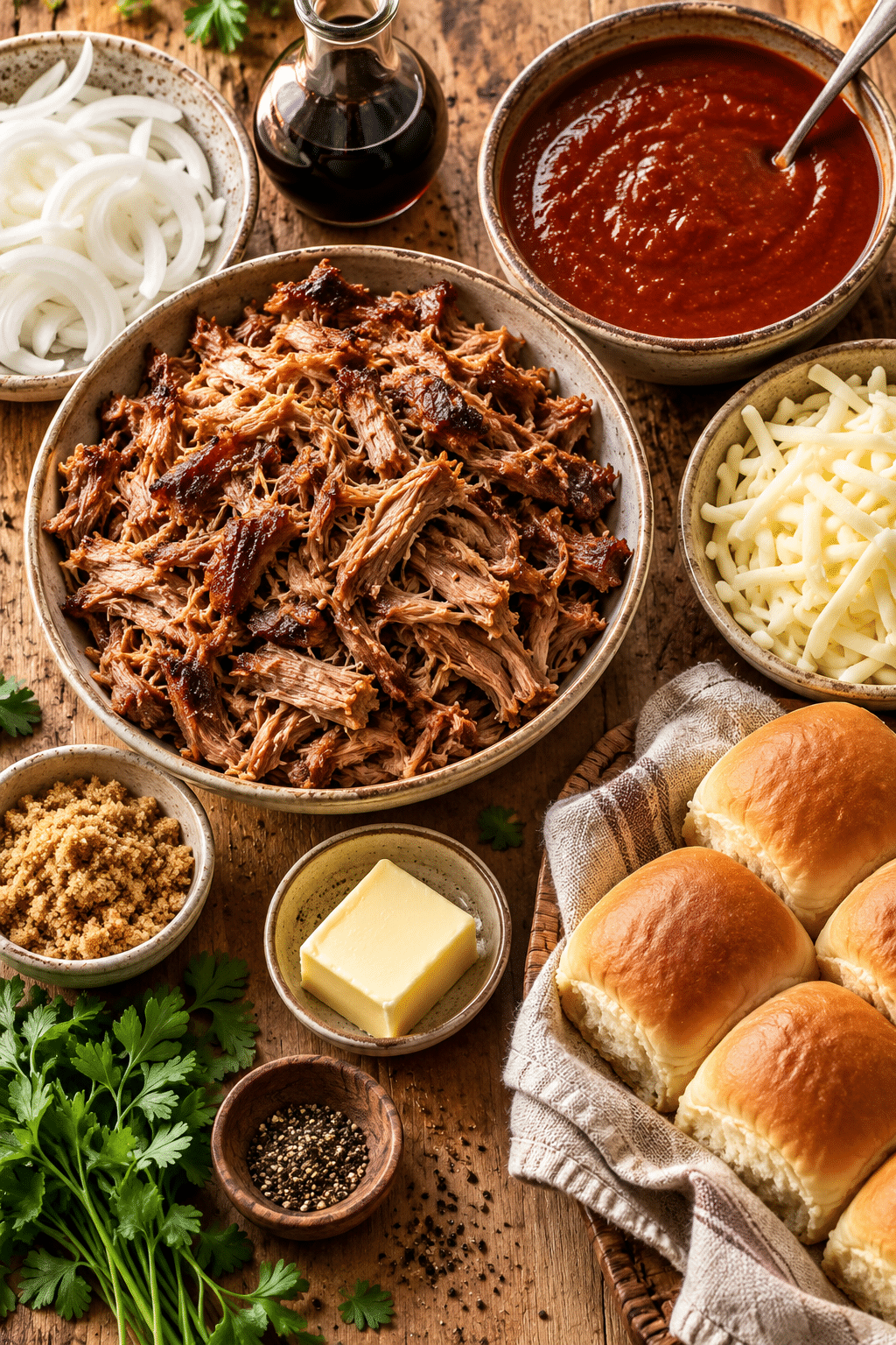 ingredients for Mexican pork rolls