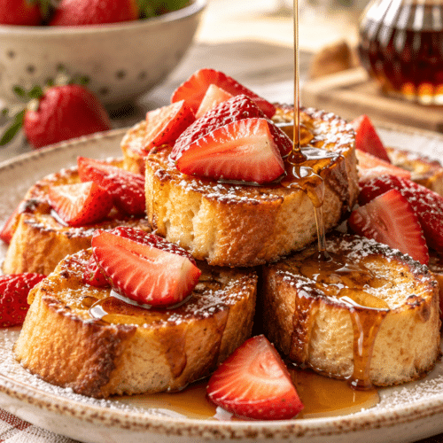 mini strawberry French toast