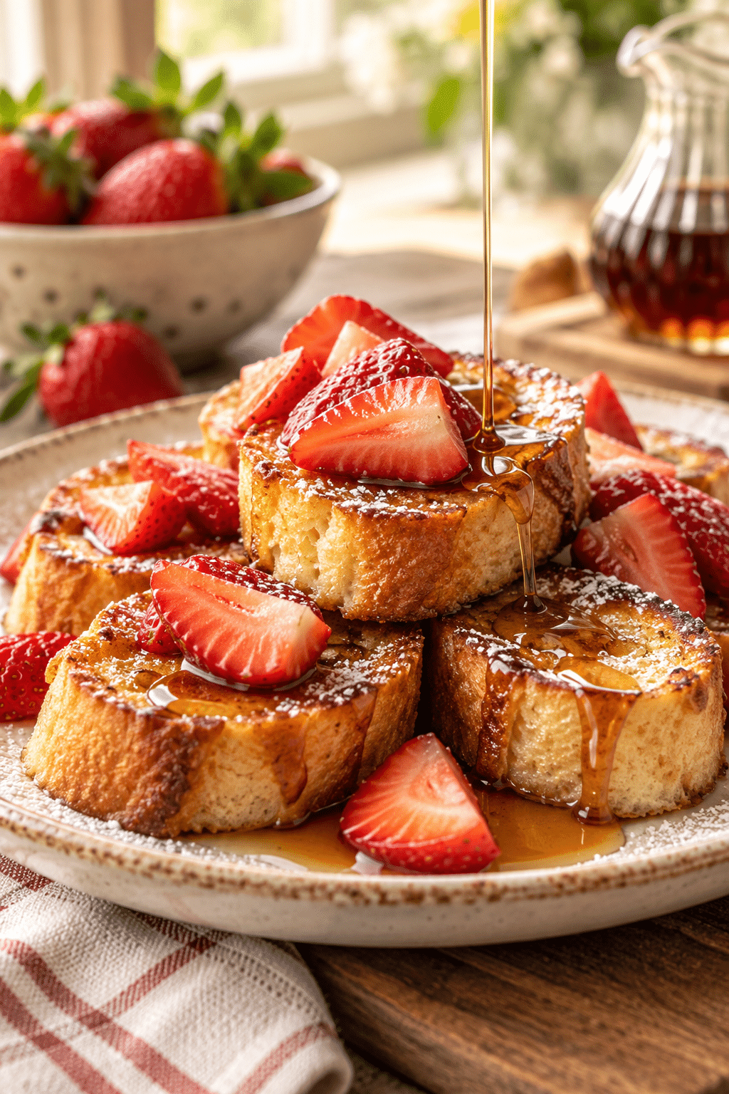 mini strawberry French toast