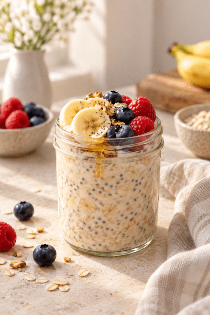 overnight oats finished dish