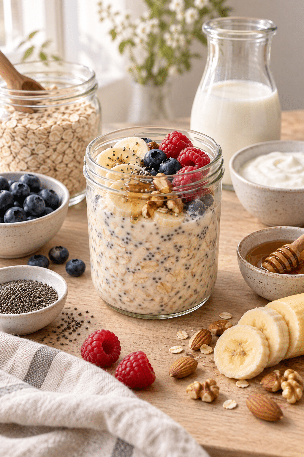 Ingredients for overnight oats