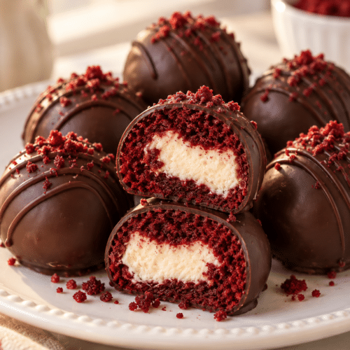 red velvet cheesecake bites