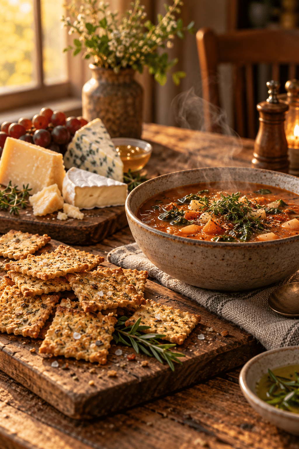 crisp seasoned snack crackers ready to serve