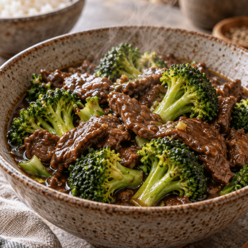 slow cooker beef broccoli featured image